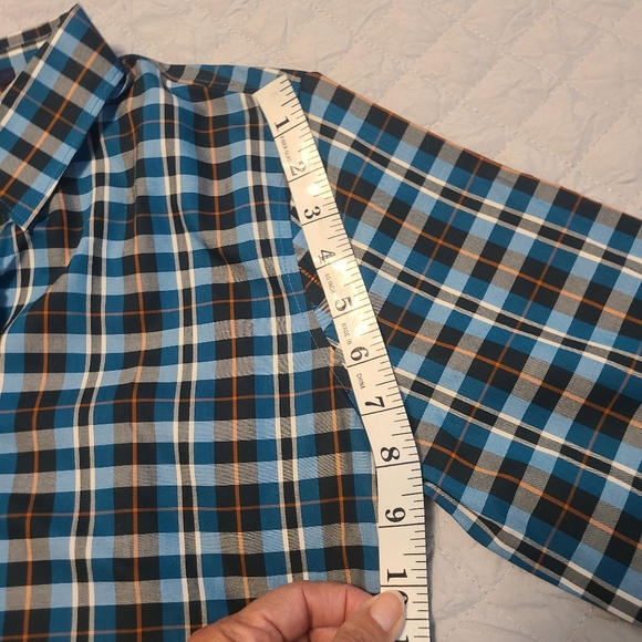 NWT Land's End Women Dress Office Work Trendy Non-iron Cotton Plaid Shirt Size 6 - Picture 7 of 8